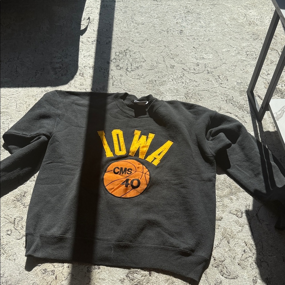 Iowa Black and Gold Crewneck Sweater